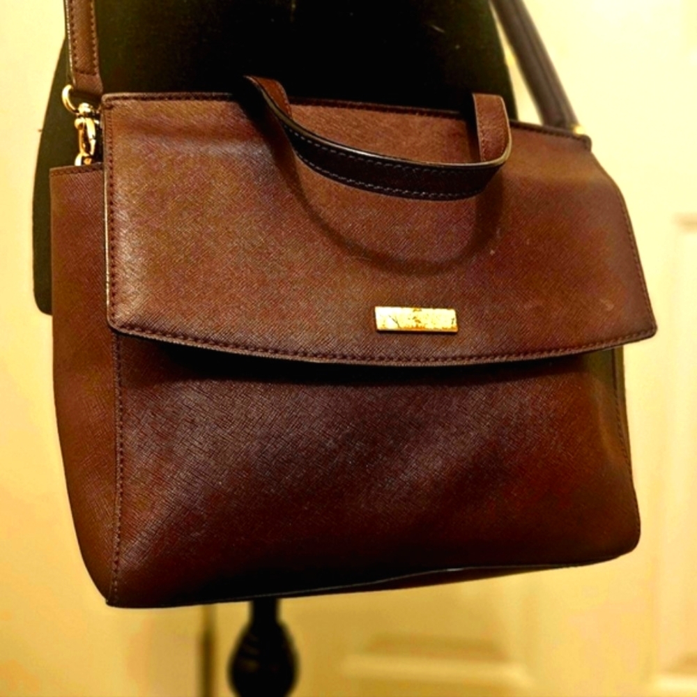 Kate Spade New York Elegant Plum/Wine Leather Handbag